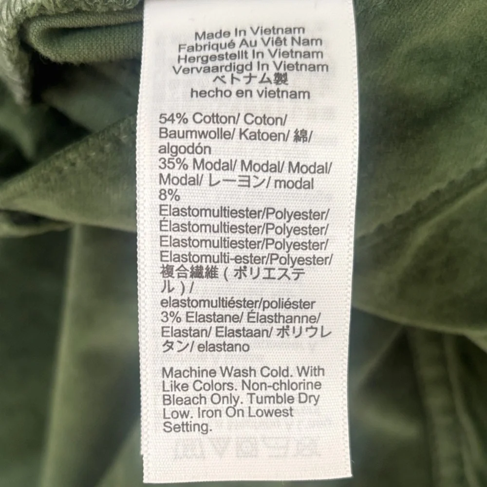 J. Crew Full-length slim wide-leg pant in Stretch Velvet 29 Green - Picture 10 of 11